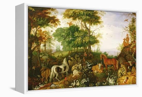 Orpheus Charming the Animals-Roelandt Jacobsz. Savery-Framed Premier Image Canvas