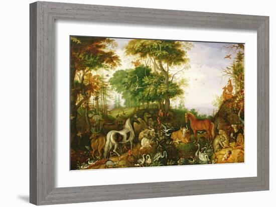 Orpheus Charming the Animals-Roelandt Jacobsz. Savery-Framed Giclee Print