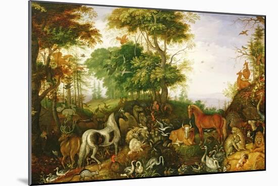 Orpheus Charming the Animals-Roelandt Jacobsz. Savery-Mounted Giclee Print