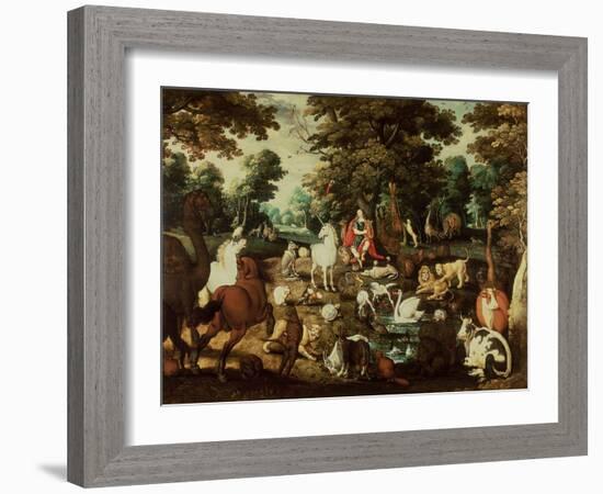 Orpheus Charming the Animals-Jacob Bouttats-Framed Giclee Print