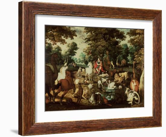 Orpheus Charming the Animals-Jacob Bouttats-Framed Giclee Print