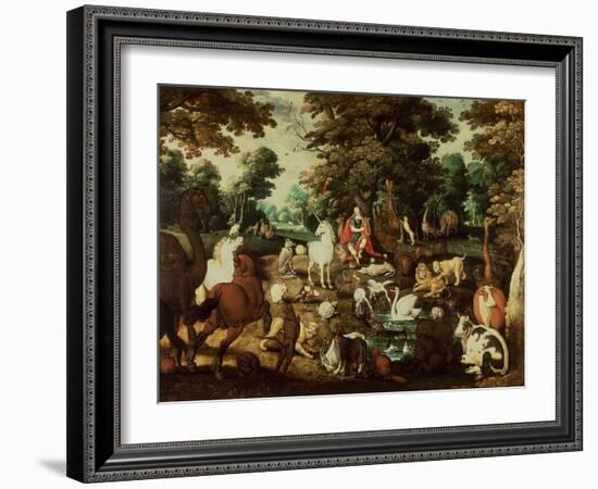 Orpheus Charming the Animals-Jacob Bouttats-Framed Giclee Print