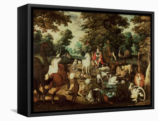 Orpheus Charming the Animals-Jacob Bouttats-Framed Premier Image Canvas