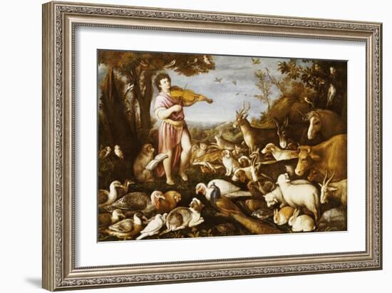 Orpheus Charming the Animals-Leandro Da Ponte Bassano-Framed Giclee Print