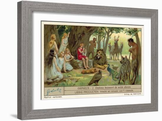 Orpheus Charms the Wild Animals-null-Framed Giclee Print