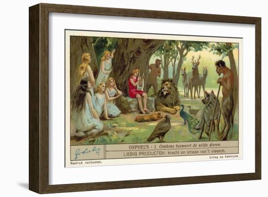 Orpheus Charms the Wild Animals-null-Framed Giclee Print