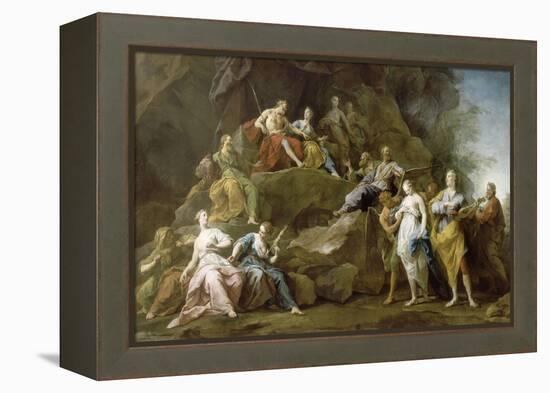 Orpheus Descended into Hades to Ask or Eurydice Music-Jean Restout-Framed Premier Image Canvas