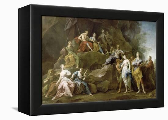 Orpheus Descended into Hades to Ask or Eurydice Music-Jean Restout-Framed Premier Image Canvas