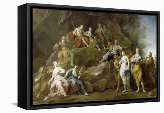 Orpheus Descended into Hades to Ask or Eurydice Music-Jean Restout-Framed Premier Image Canvas