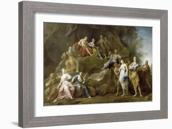 Orpheus Descended into Hades to Ask or Eurydice Music-Jean Restout-Framed Giclee Print