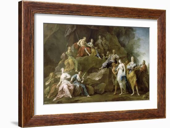 Orpheus Descended into Hades to Ask or Eurydice Music-Jean Restout-Framed Giclee Print