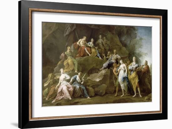 Orpheus Descended into Hades to Ask or Eurydice Music-Jean Restout-Framed Giclee Print