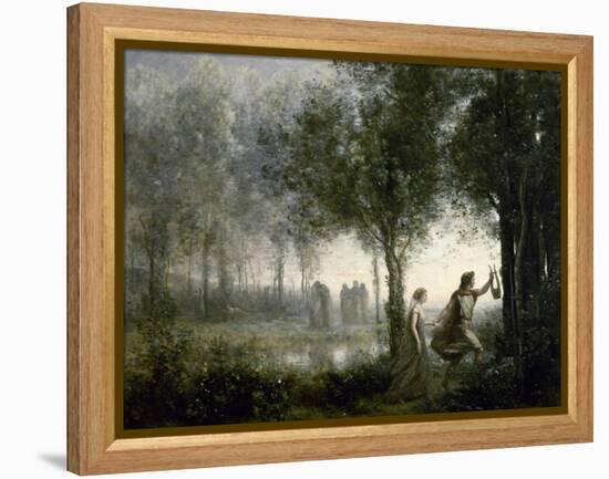 Orpheus Leading Eurydice from the Underworld, 1861-Jean-Baptiste-Camille Corot-Framed Premier Image Canvas