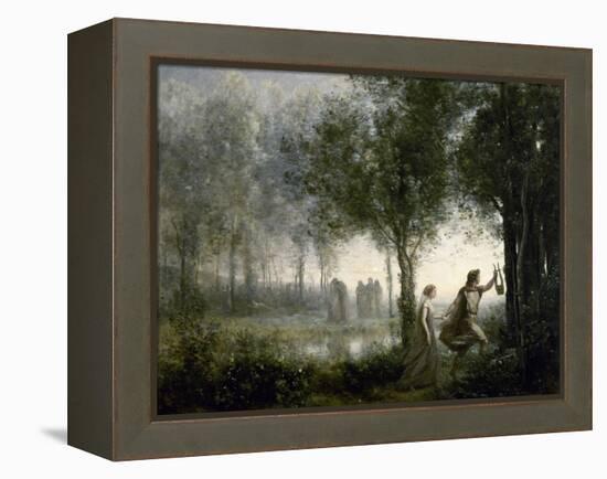 Orpheus Leading Eurydice from the Underworld, 1861-Jean-Baptiste-Camille Corot-Framed Premier Image Canvas