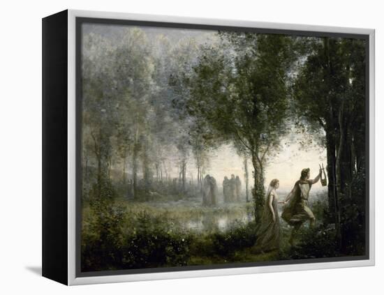 Orpheus Leading Eurydice from the Underworld, 1861-Jean-Baptiste-Camille Corot-Framed Premier Image Canvas