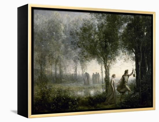 Orpheus Leading Eurydice from the Underworld, 1861-Jean-Baptiste-Camille Corot-Framed Premier Image Canvas