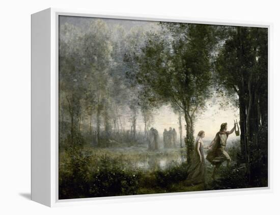 Orpheus Leading Eurydice from the Underworld, 1861-Jean-Baptiste-Camille Corot-Framed Premier Image Canvas
