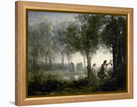 Orpheus Leading Eurydice from the Underworld. 1861-Jean-Baptiste-Camille Corot-Framed Premier Image Canvas