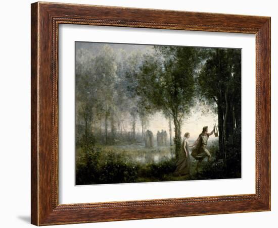 Orpheus Leading Eurydice From the Underworld-Jean-Baptiste-Camille Corot-Framed Giclee Print