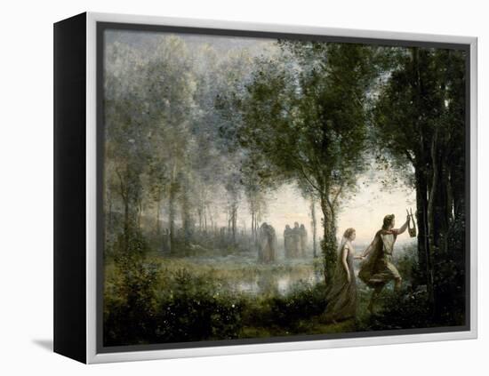 Orpheus Leading Eurydice From the Underworld-Jean-Baptiste-Camille Corot-Framed Premier Image Canvas