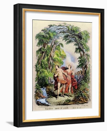Orpheus Leading Eurydice Out of Hell for the Opera 'Orpheus and Eurydice' by Christoph Von Gluck (1-Charles Monnet-Framed Giclee Print