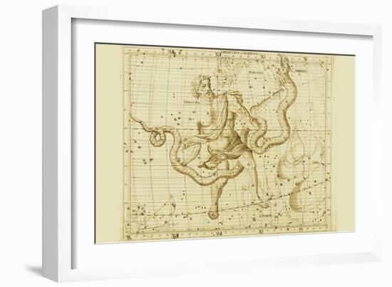 Orphiucus and Serpens-Sir John Flamsteed-Framed Art Print