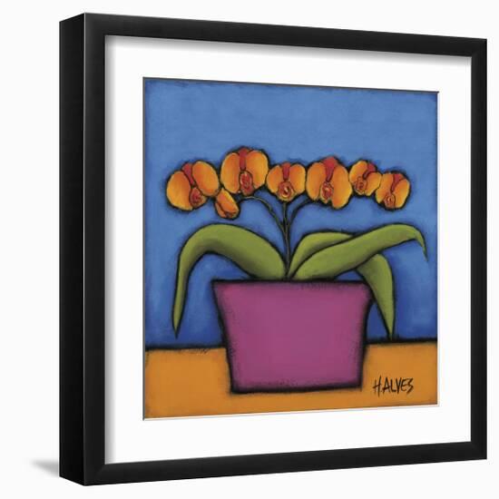 Orquidia Laranja-H Alves-Framed Giclee Print