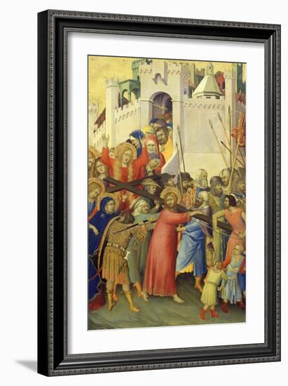 Orsini Polyptych: Road to Calvary-Simone Martini-Framed Giclee Print