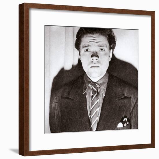 Orson Welles, American actor and film director, 30 October 1938-Unknown-Framed Photographic Print