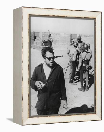 Orson Welles Directing the 1952 Film, 'Othello'-null-Framed Stretched Canvas