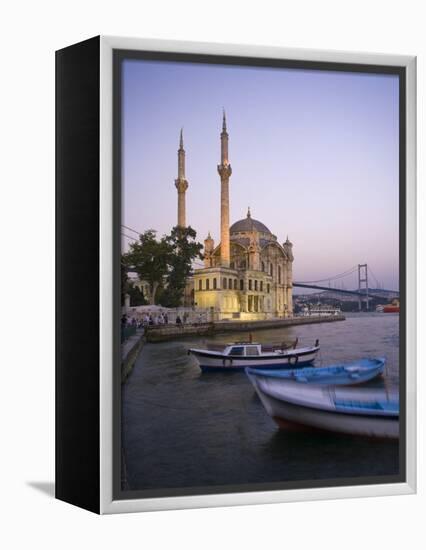 Ortakoy Camii and the Bosphorus Bridge, Istanbul, Turkey-Michele Falzone-Framed Premier Image Canvas