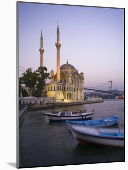 Ortakoy Camii and the Bosphorus Bridge, Istanbul, Turkey-Michele Falzone-Mounted Photographic Print