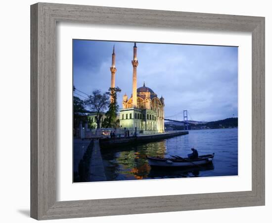 Ortakoy Mecidiye Mosque and the Bosphorus Bridge, Istanbul, Turkey, Europe-Levy Yadid-Framed Photographic Print