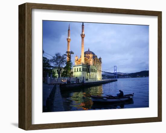 Ortakoy Mecidiye Mosque and the Bosphorus Bridge, Istanbul, Turkey, Europe-Levy Yadid-Framed Photographic Print