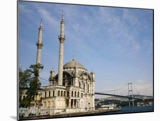 Ortakoy Mecidiye Mosque and the Bosphorus Bridge, Istanbul, Turkey, Europe-Levy Yadid-Mounted Photographic Print