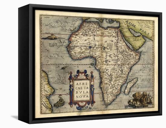 Ortelius's Map of Africa, 1570-Library of Congress-Framed Premier Image Canvas