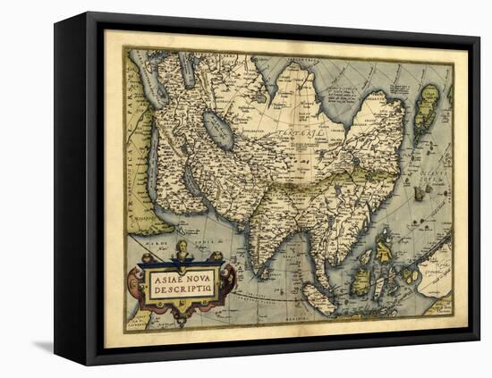 Ortelius's Map of Asia, 1570-Library of Congress-Framed Premier Image Canvas