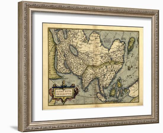 Ortelius's Map of Asia, 1570-Library of Congress-Framed Photographic Print