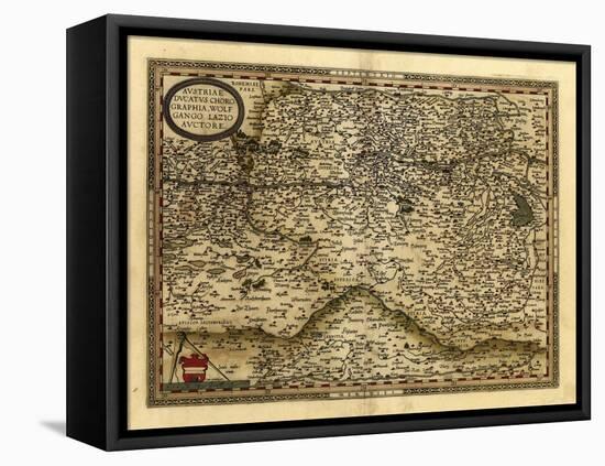 Ortelius's Map of Austria, 1570-Library of Congress-Framed Premier Image Canvas