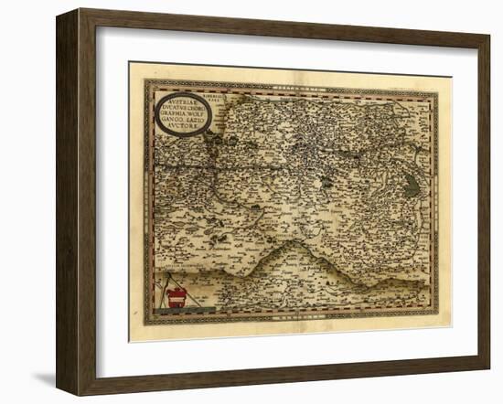 Ortelius's Map of Austria, 1570-Library of Congress-Framed Photographic Print