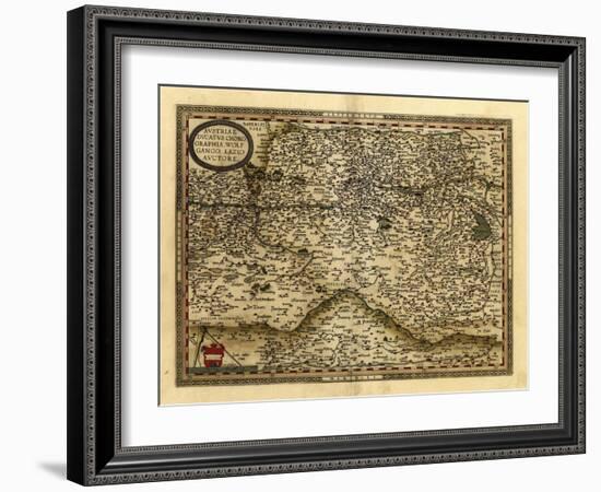 Ortelius's Map of Austria, 1570-Library of Congress-Framed Photographic Print