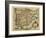 Ortelius's Map of Iberian Peninsula, 1570-Library of Congress-Framed Photographic Print