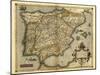 Ortelius's Map of Iberian Peninsula, 1570-Library of Congress-Mounted Photographic Print