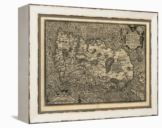 Ortelius's Map of Ireland, 1598-Library of Congress-Framed Premier Image Canvas