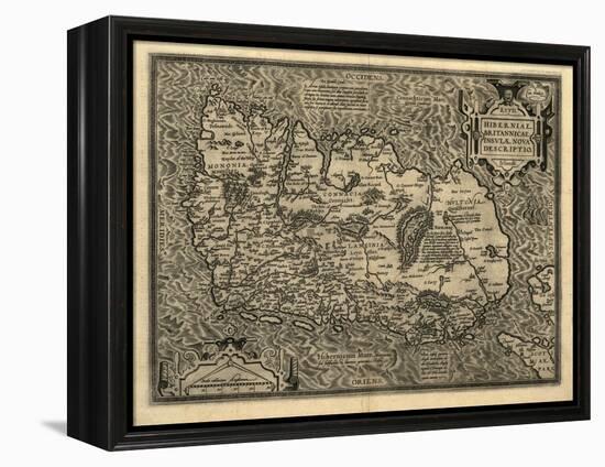 Ortelius's Map of Ireland, 1598-Library of Congress-Framed Premier Image Canvas