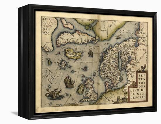 Ortelius's Map of Northern Europe, 1570-Library of Congress-Framed Premier Image Canvas