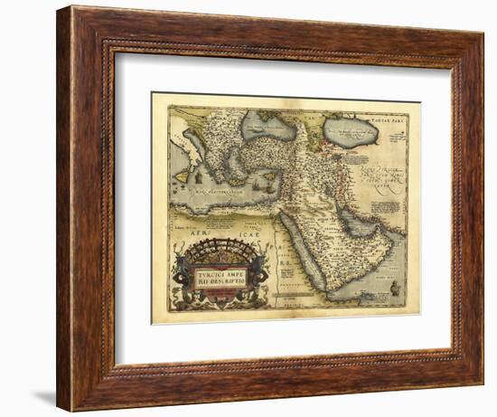 Ortelius's Map of Ottoman Empire, 1570-Library of Congress-Framed Photographic Print