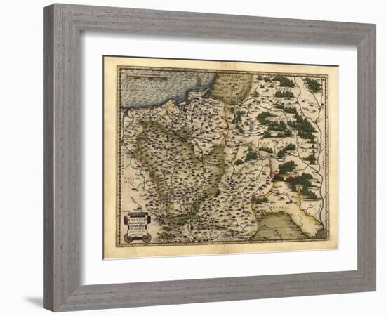 Ortelius's Map of Poland, 1570-Library of Congress-Framed Photographic Print