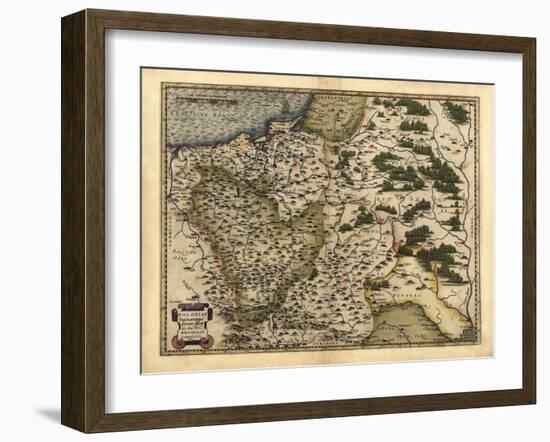 Ortelius's Map of Poland, 1570-Library of Congress-Framed Photographic Print