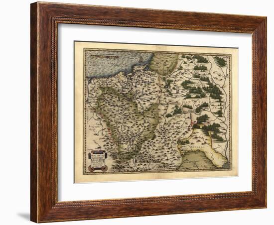 Ortelius's Map of Poland, 1570-Library of Congress-Framed Photographic Print